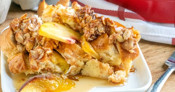 Peaches & Cream French Toast Bake