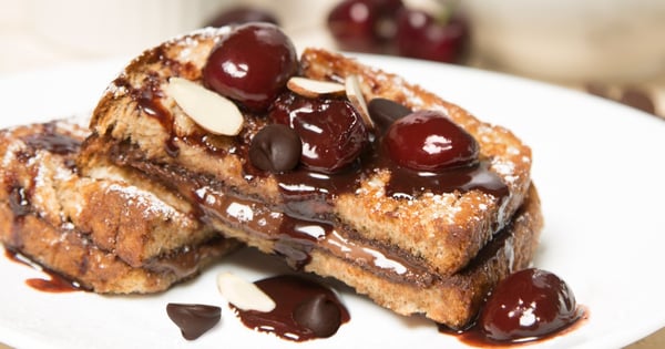 Double Chocolate Cherry French Toast