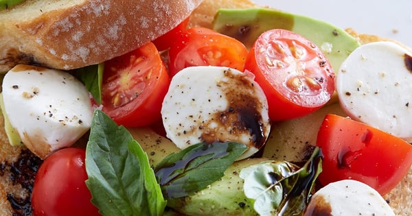 Avocado Caprese Bruschetta