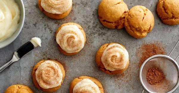 Cake Mix Gooey Butter Pumpkin Cookies
