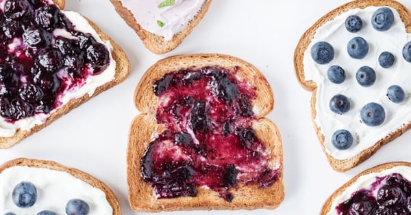 Blueberry Toast 4 Ways