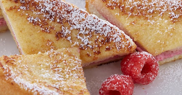 Razz-Cheese Stuffed French Toast