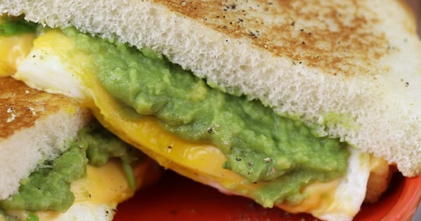 Fried Egg & Avocado Grilled Cheese