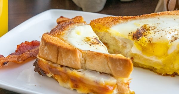 Egg on Top Grilled Cheese Bake