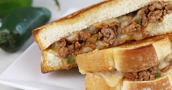 Spicy Sloppy Joe Grilled Cheese