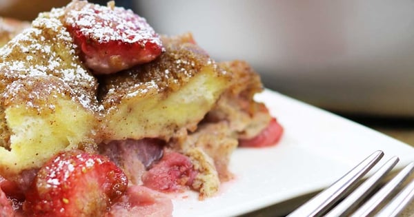 Strawberry Lemon French Toast Bake