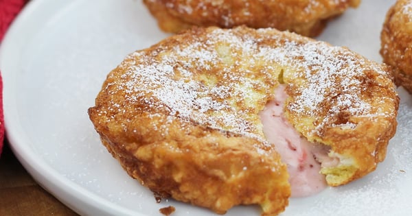 Strawberry Cream Doughnuts