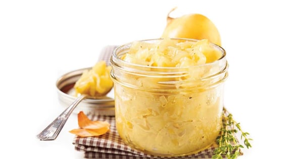 Onion & apple confit
