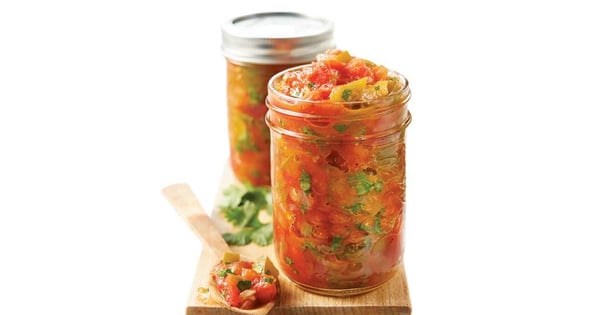 Canned tomato salsa