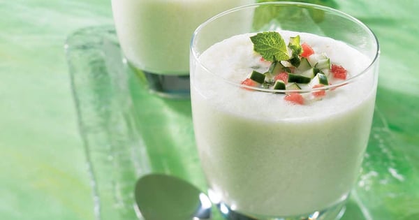 Cold cucumber soup