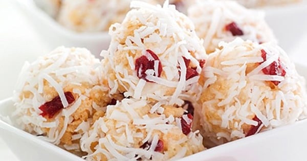 Coconut Cranberry Snowballs