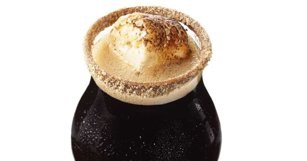 S'mores black beer cocktail