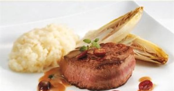 Bison or elk medallions