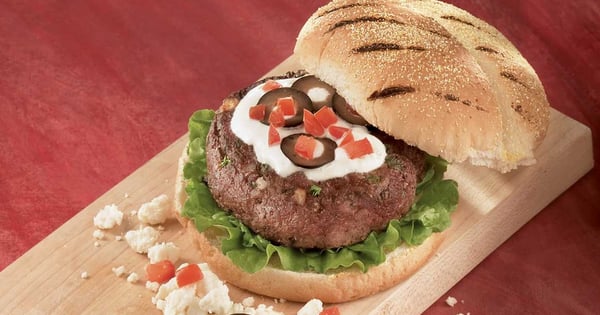 Horsemeat Burger with Feta Cheese