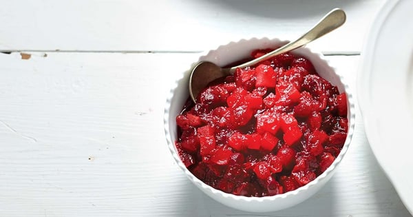 Cranberry, Pear, and Ginger Chutney