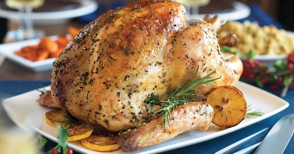 Roast turkey cordon bleu