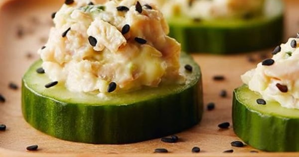 Wasabi Cucumber Bites