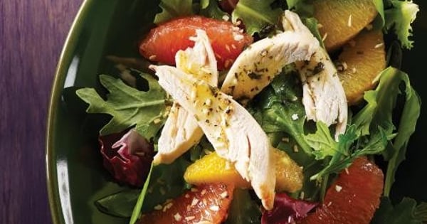 Arugula, Citrus & Chicken Salad with Tarragon Vinaigrette
