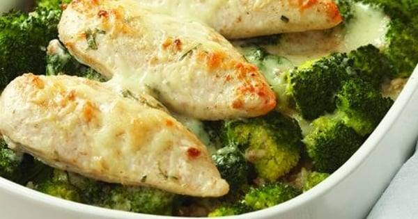 Chicken and Broccoli Divan over Nutty Rice