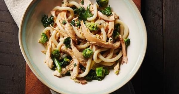 Chinese Noodle, Broccoli Slaw & Chicken Bowls