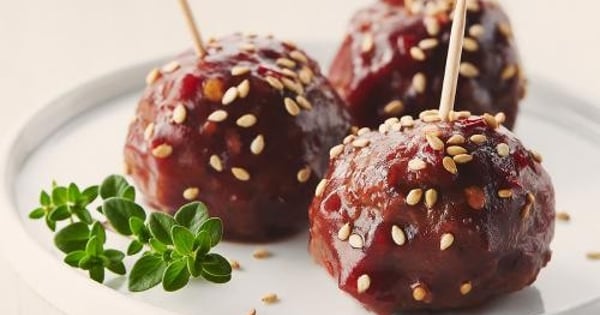 Chili Cranberry Fusion Meatballs