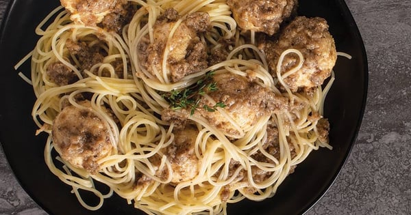 Chicken Meatballs in Mushroom Sauce