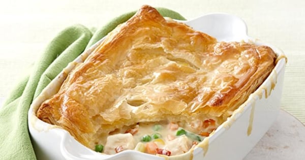 Chicken & Bacon Pot Pie with Goat Cheese