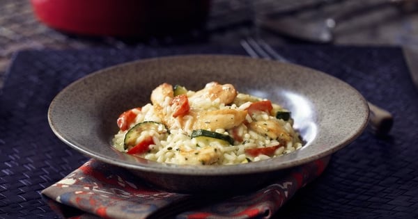 Pesto Chicken Risotto