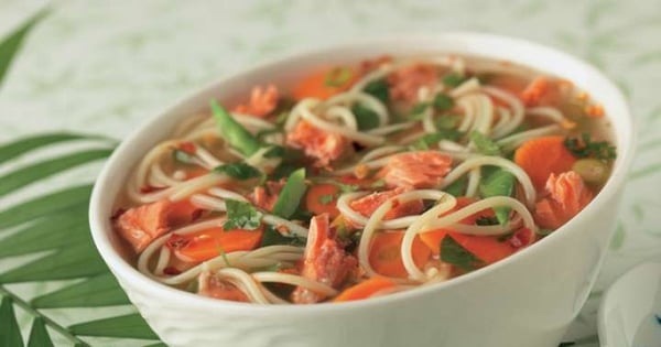 Asian Salmon Soup Bowl