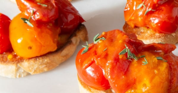 Crostini with Butter-Roasted Tomatoes