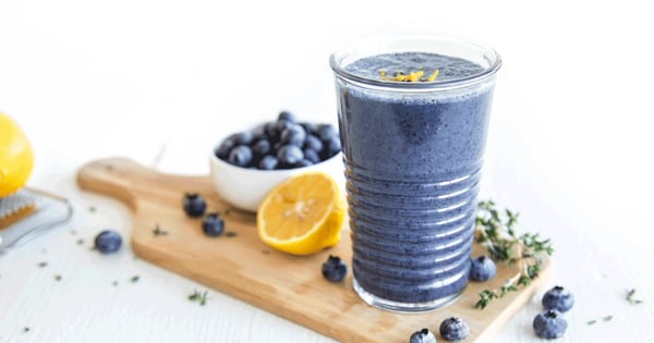 Blueberry Lemon Thyme Smoothie