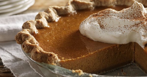 Pumpkin Pie with Maple Walnut Crust
