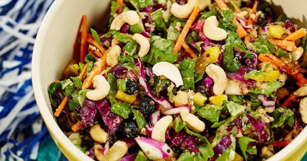 Rainbow Chopped Cashew Salad