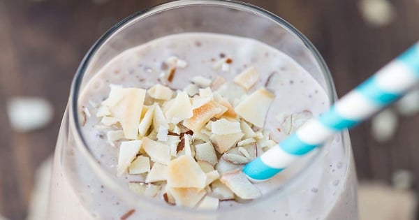 Chocolate Almond Coconut Banana Smoothie