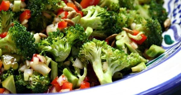 Molasses Marinated Broccoli Salad