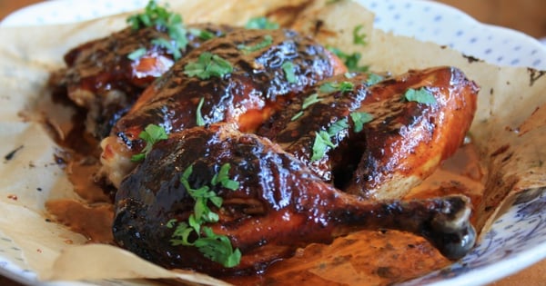 Finger-licking oven barbecued chicken