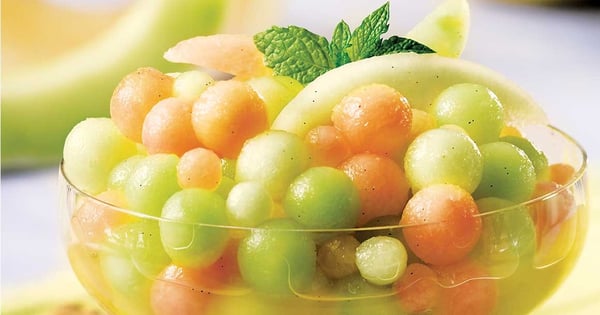 Ginger-flavoured melon salad