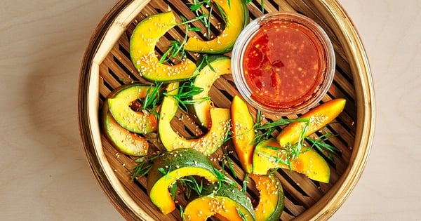 Steamed Kabocha With Ginger-Soy Dressing