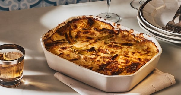 Creamy Potato and Leek Gratin