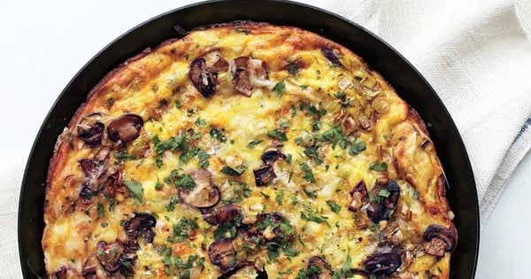 Mushroom, Leek, and Fontina Frittata