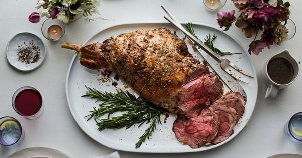 Leg of Lamb with Garlic and Rosemary
