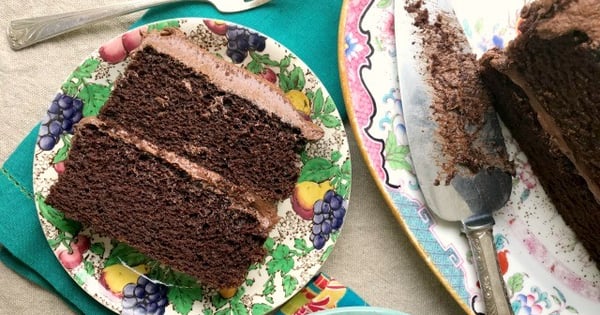 Molasses Chocolate Cake (egg & dairy-free)