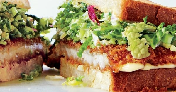 Chicken Cutlet Sandwiches with Savoy Cabbage Slaw