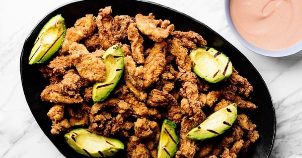 Spanish-Style Fried Chicken with Grilled Avocado