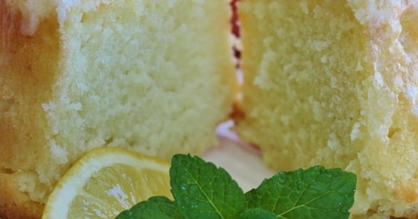 Lemon-Buttermilk Pound Cake with Aunt Evelyn's Lemon Glaze