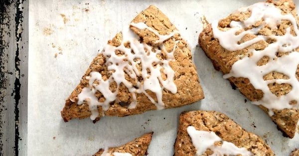 Wholesome Lemon Poppy Seed Scones {Refined Sugar-Free}