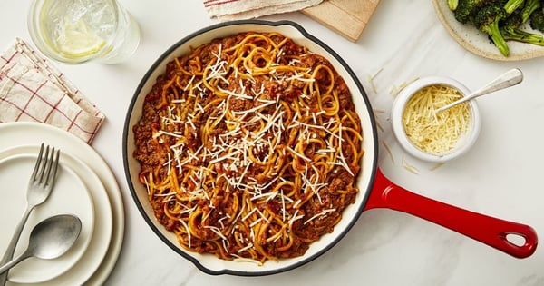 One Pot Spaghetti Bolognese