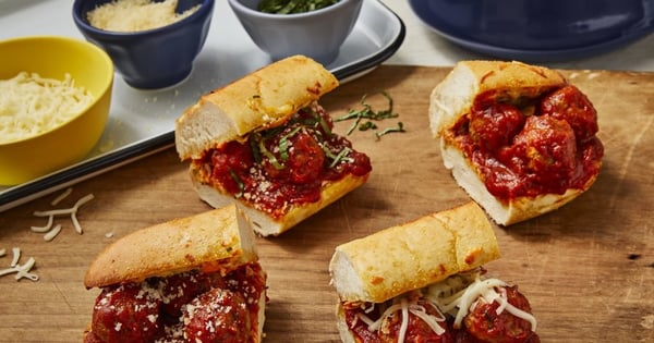 Mozzarella Meatball Sandwiches