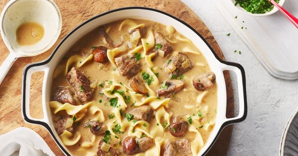 Beef Stroganoff Soup