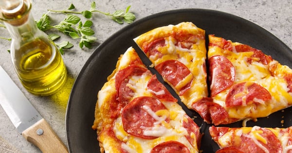 Amoré double pepperoni pizza with three cheeses